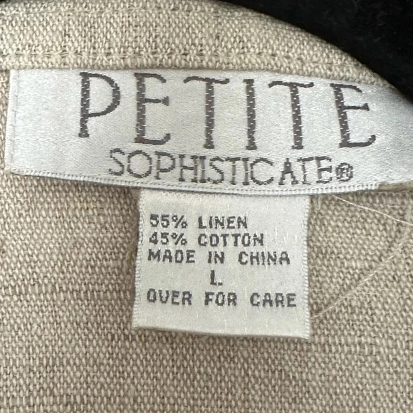 Vintage Y2K Embroidered Cropped Linen Blend Western Shirt Jacket Size Large - Picture 13 of 16